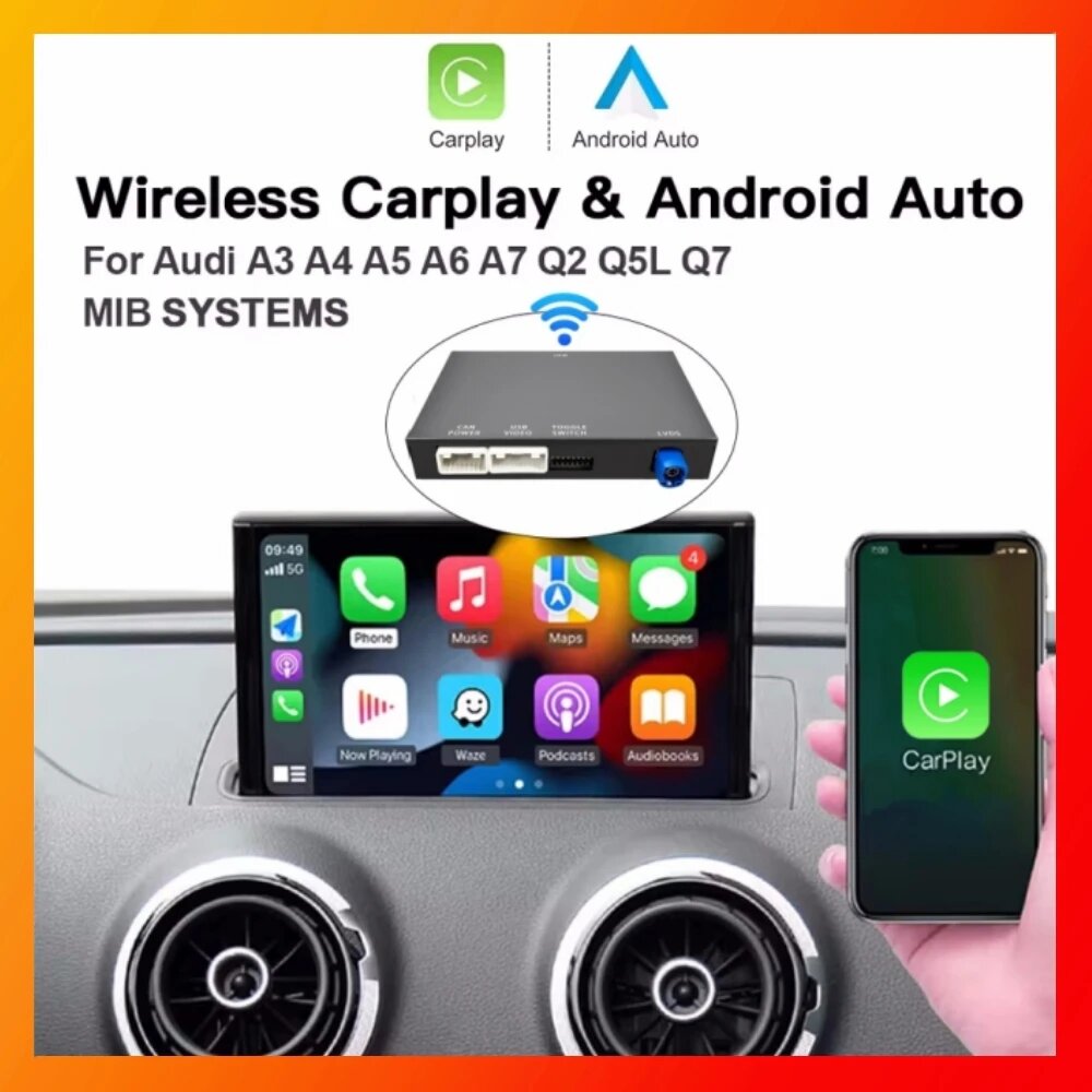 Беспроводной CarPlay Для Audi A3/A4/A5/A6/A7/Q2L/Q5L/Q7 2014-2018
