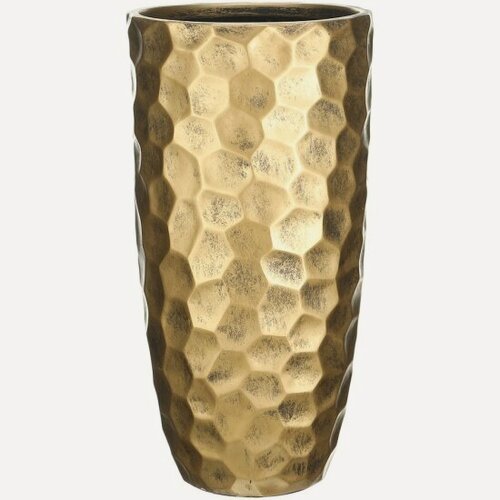 Изображение товара Кашпо Idealist Lite Idealist Мозаик Ваза, файберстоун, золото, D23H46 cм (MVASE23-GLD)
