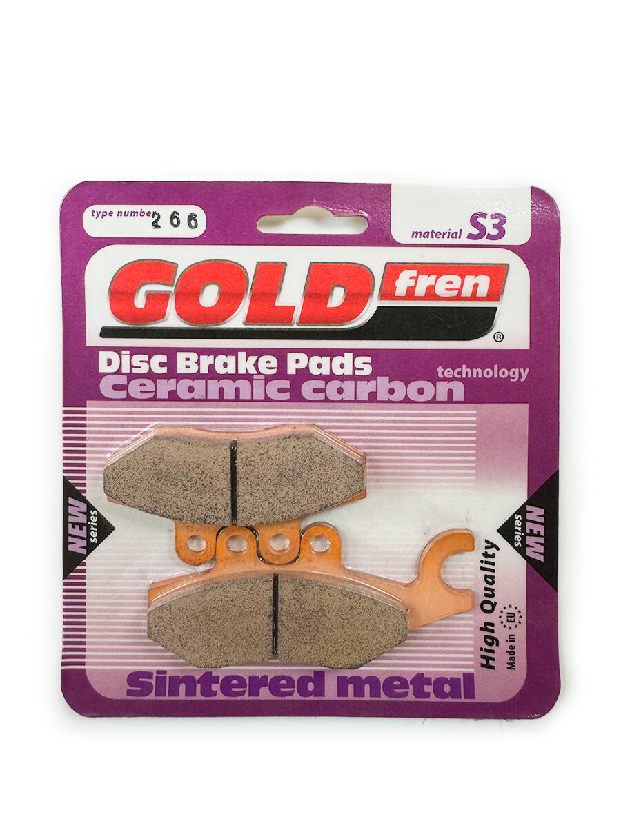Колодки тормозные GOLDfren 266 S3 кросс TRW MCB771, SBS 818, EBC SFA418, Ferodo FDB2186 оригинал