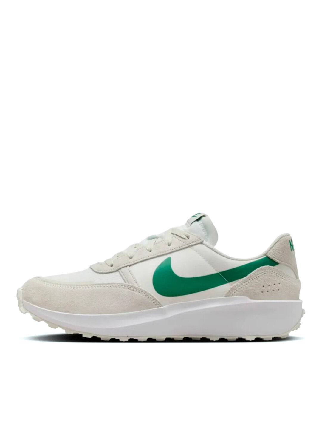 Кроссовки NIKE Waffle Nav, размер 9 US, белый/бежевый/зеленый — фото 1