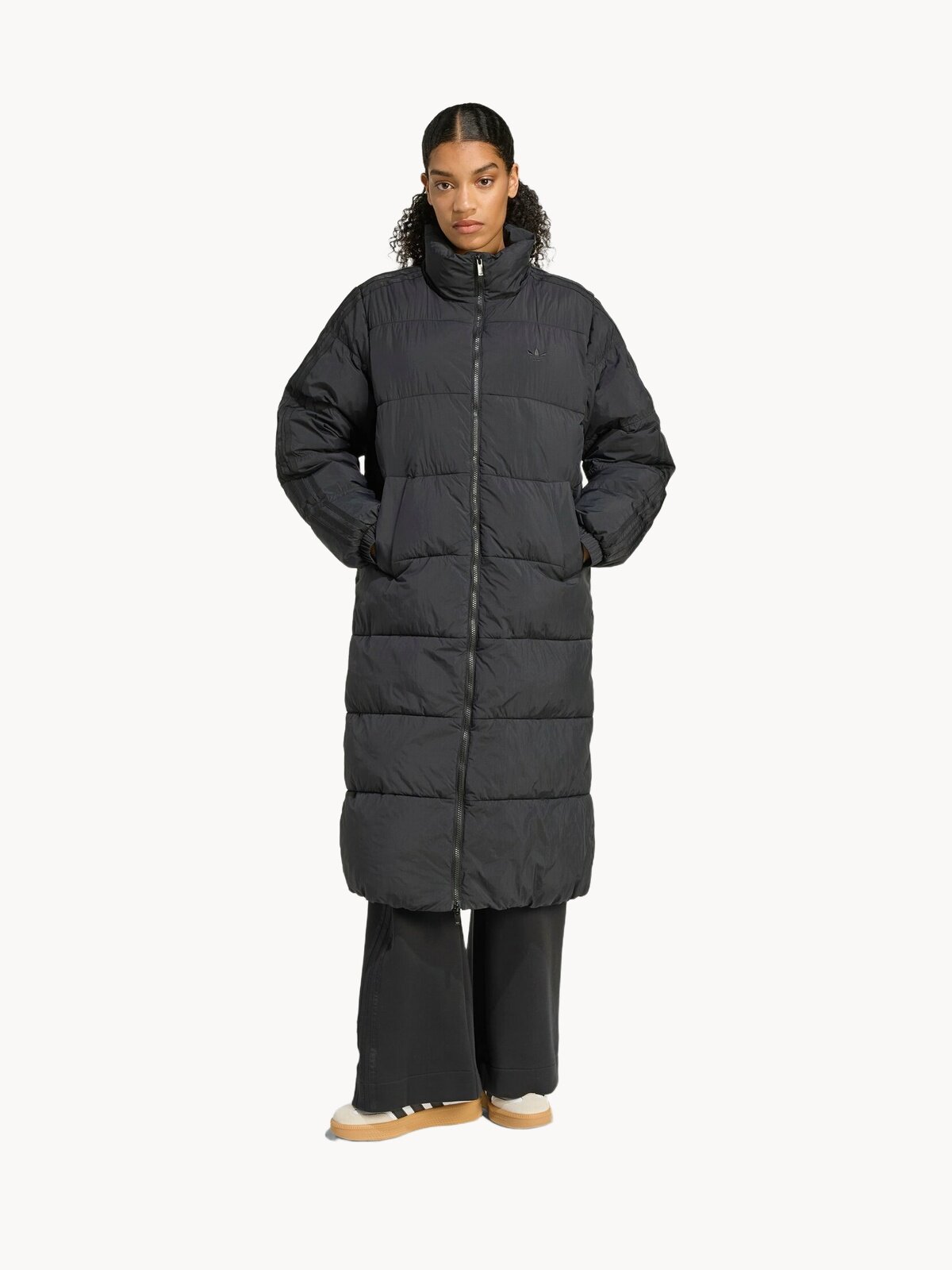 Куртка adidas Originals LONG PUFFER, размер L , черный