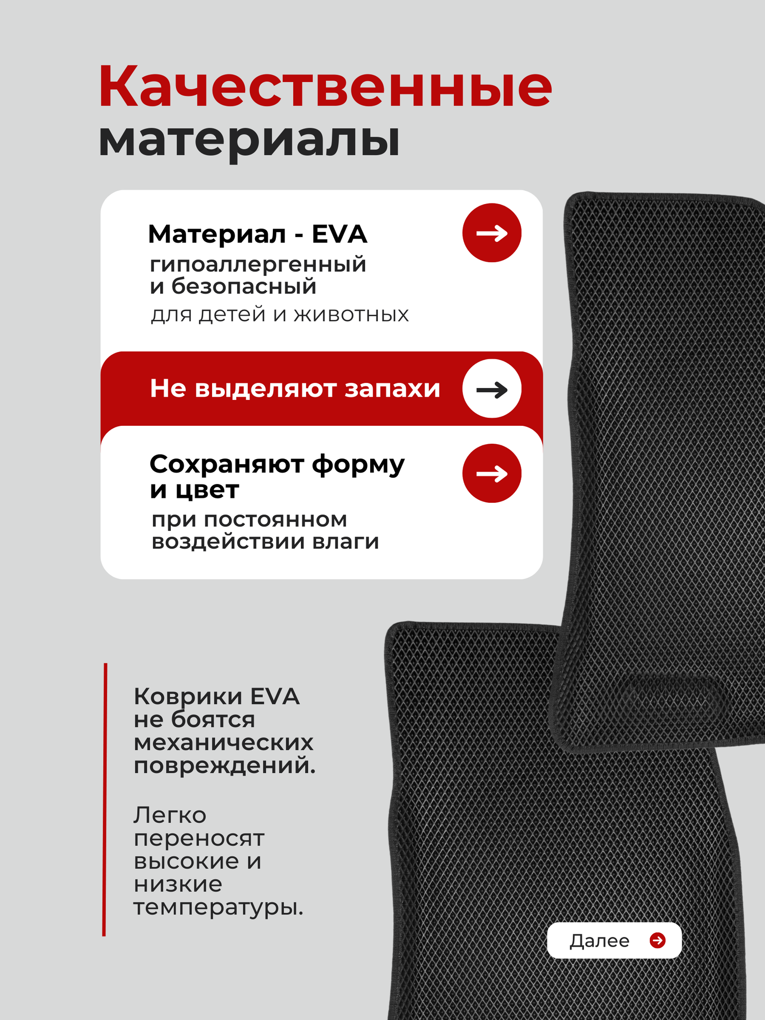 Коврики EVA для автомобиля Киа К5 / Kia К5 (2019-2025), с бортиками — фото 1