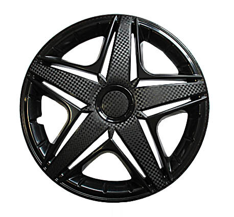 Колпаки R16 NHL чёрные STAR 4шт карбон