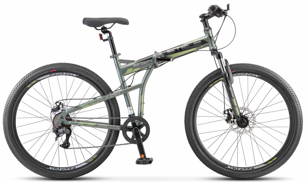 Складной велосипед Stels Launch 930 MD Z010 (2025) 17.5" Темно-зеленый (160-170 см)