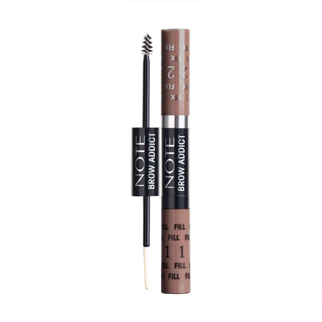 Тинт для бровей NOTE Brow Addict Tint & Shaping Gel 03, 5 мл + 5 мл