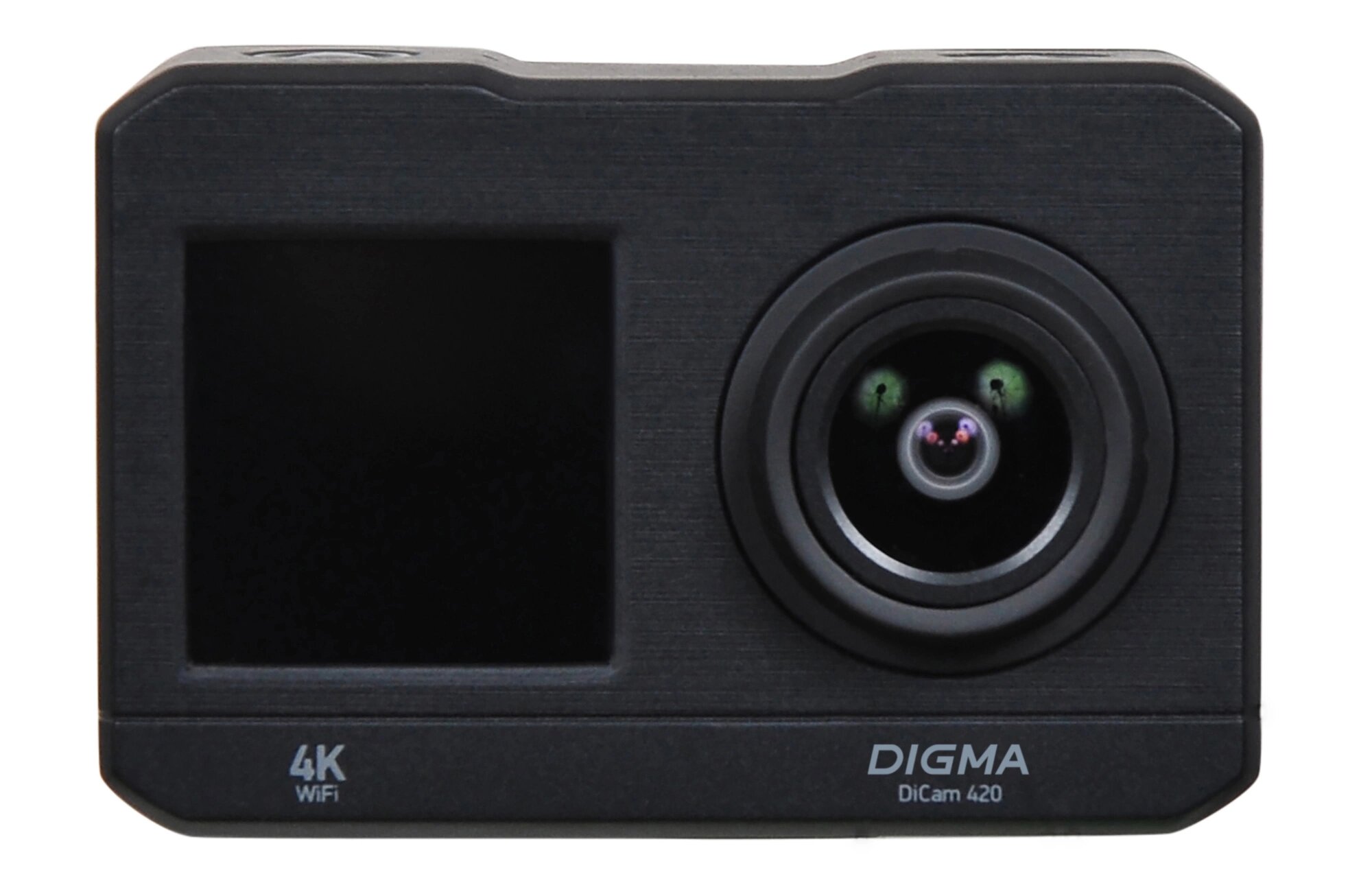 Экшн-камера DIGMA DiCam 420, 3840х2160, 4К, 30fps, 16 Мп, 2", HDMI, micro SD — фото 1