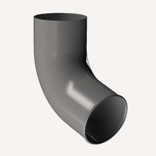 Изображение товара Docke STAL PREMIUM Отвод трубы D90 (Графит 7024), диаметр трубы 90, толщина 0.63