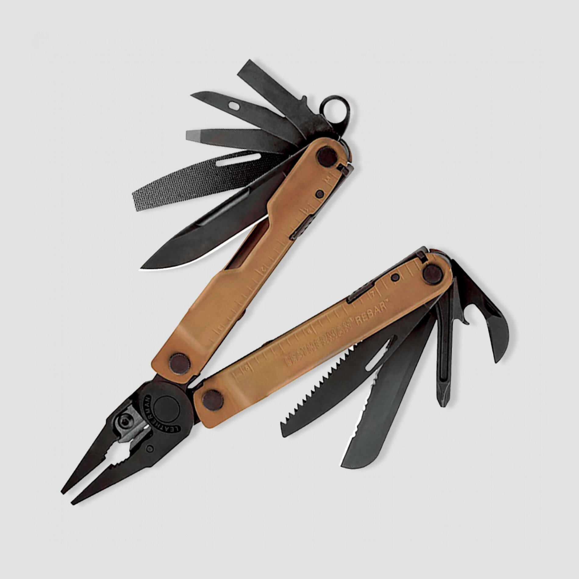 Мультитул Leatherman Rebar 832406, 17 функций, нержавеющая сталь, черно-коричневая