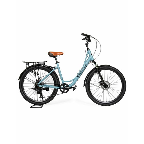 Велосипед круизер Dextpro городской колеса 26 дюймов, рама 15, голубой