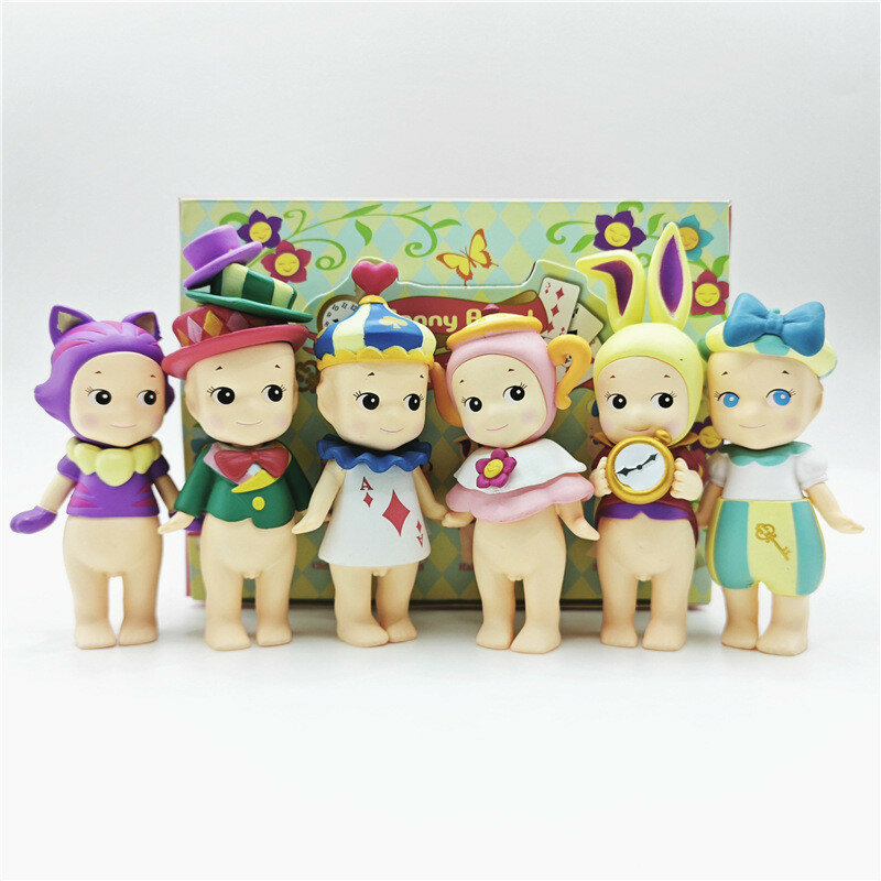 Сборная модель alice in wonderland blind box, коллекционный торт топпер, abs, ангелы, для домашнего декора, подарок
