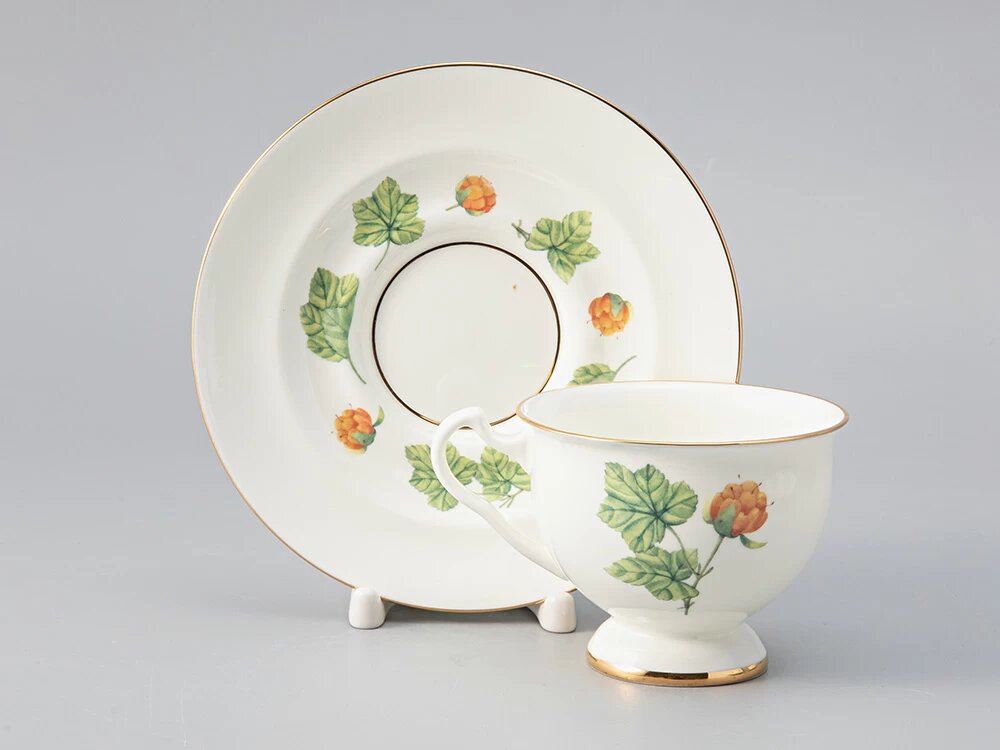 Чайная пара "Морошка " форма Айседора , Императорский фарфоровый завод, 240 мл — фото 1