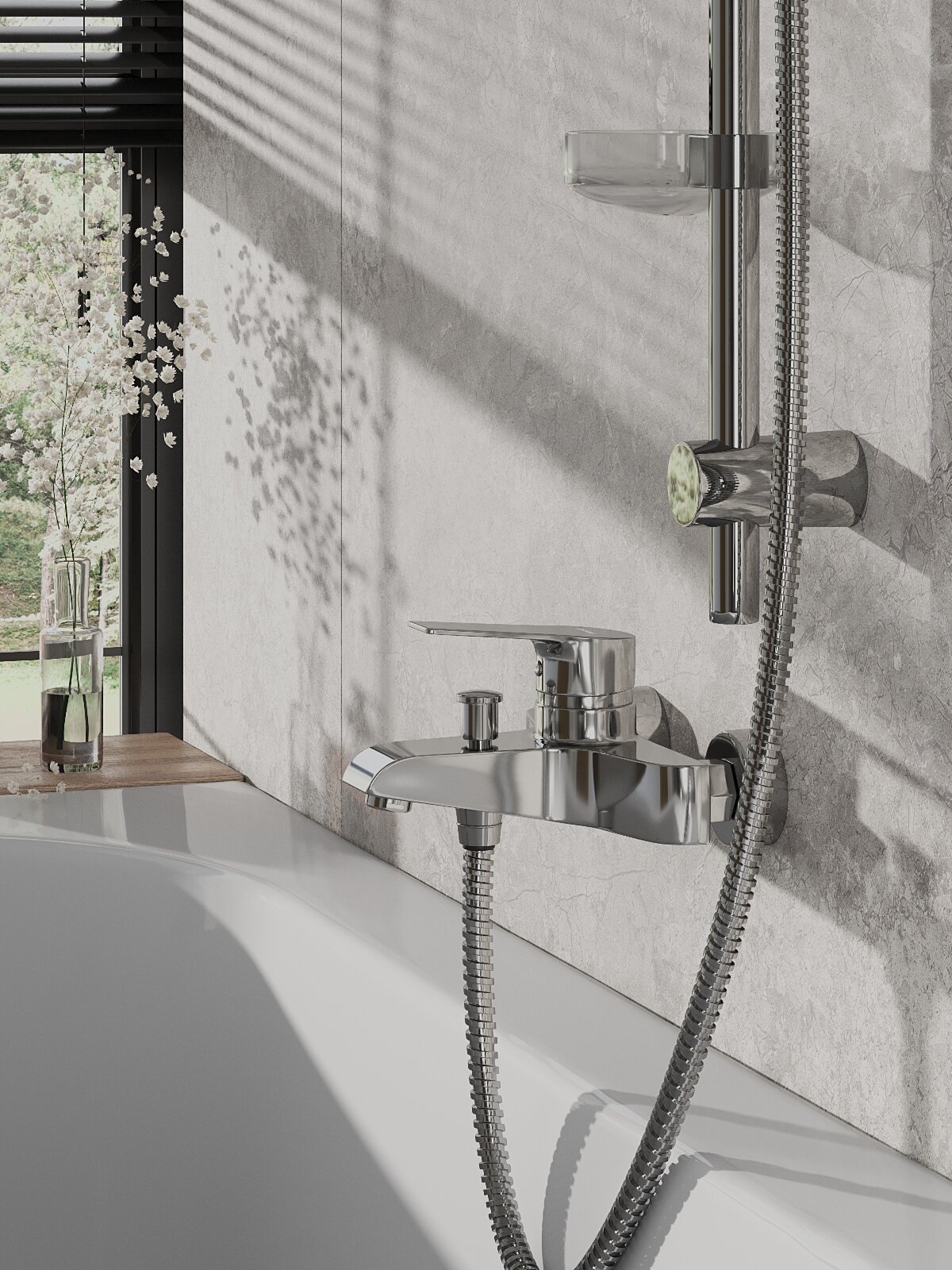 Смеситель для ванны/душа Agger Right A2910000 однорычажный хром