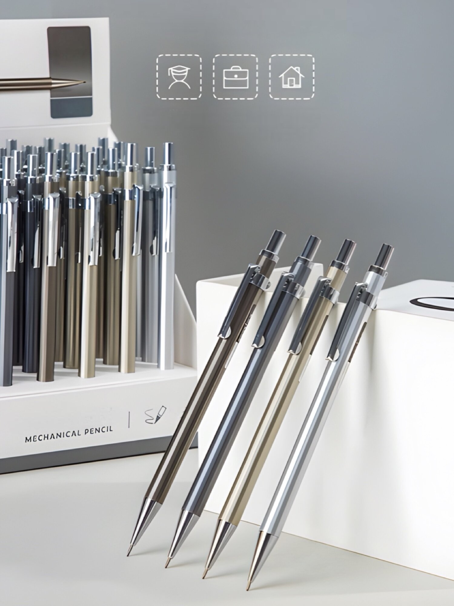 Ручки, Чернила И Карандаши Xiaomi Механический карандаш Xiaomi Deli S001 с металлическим корпусом (толщина - 0.5 мм, твердость - HB)