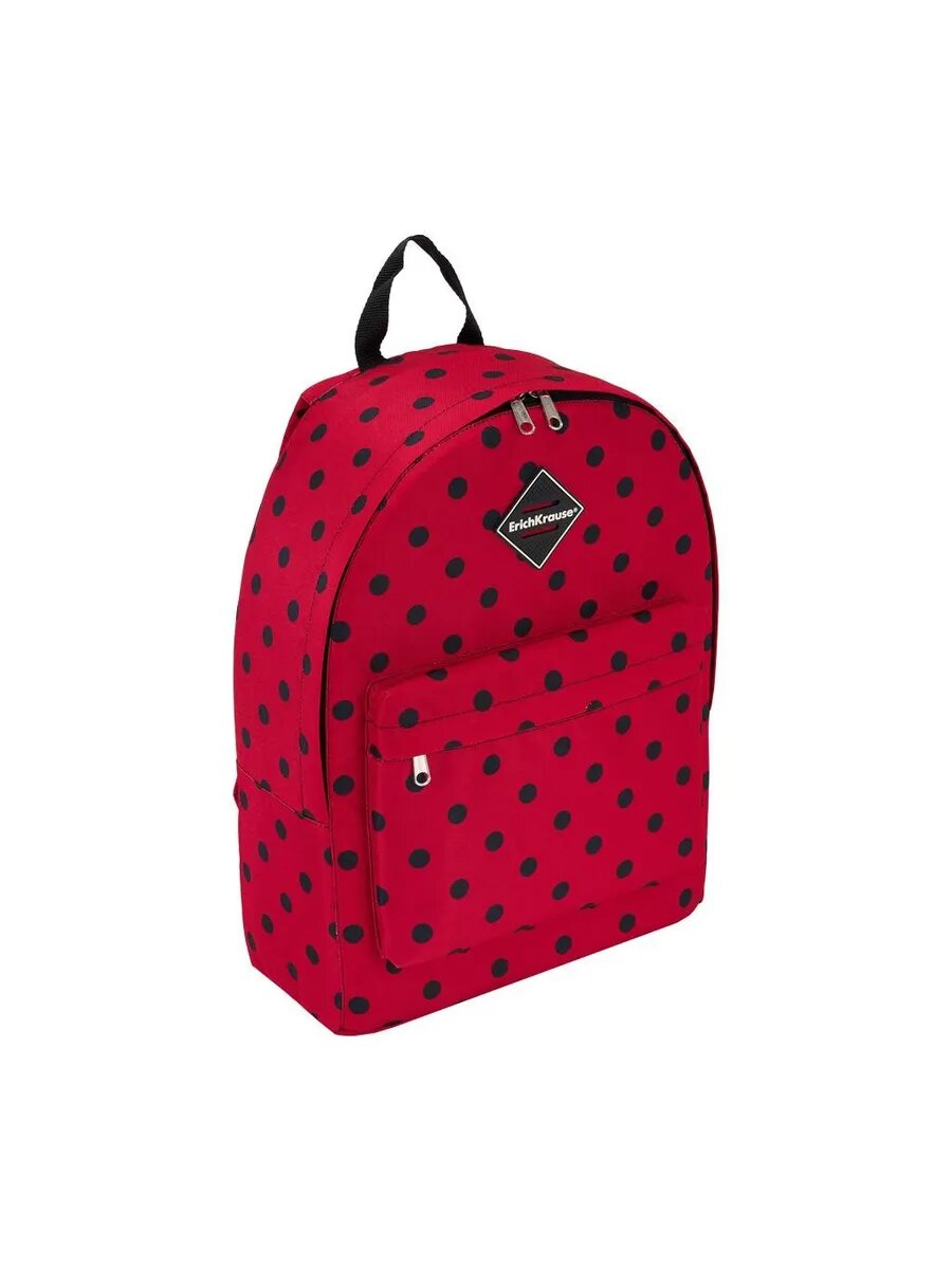 Рюкзак ErichKrause 39см Dots in Red красный (п/упаковка), 1 шт