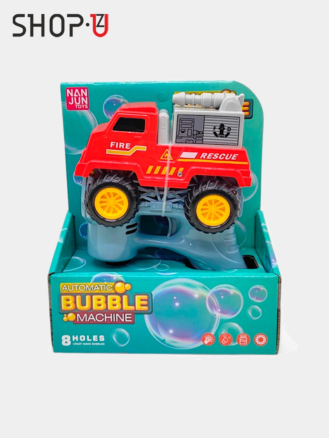Генератор мыльных пузырей детский на батарейках BUBBLE GUN