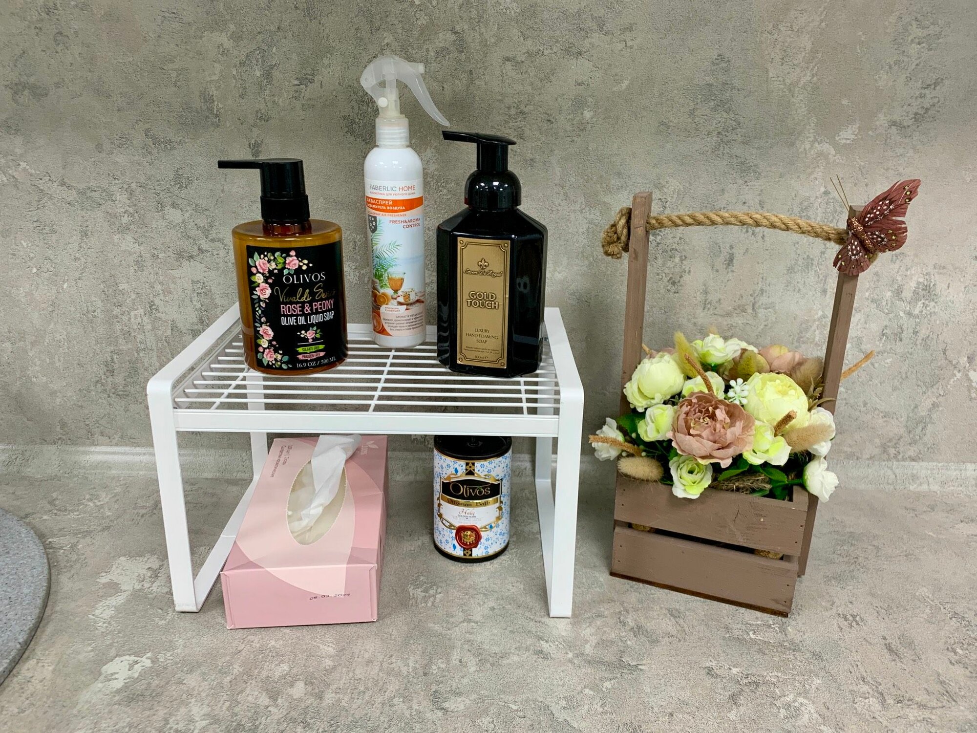 Полка для кухни усиленная 30х21х19 белый цвет