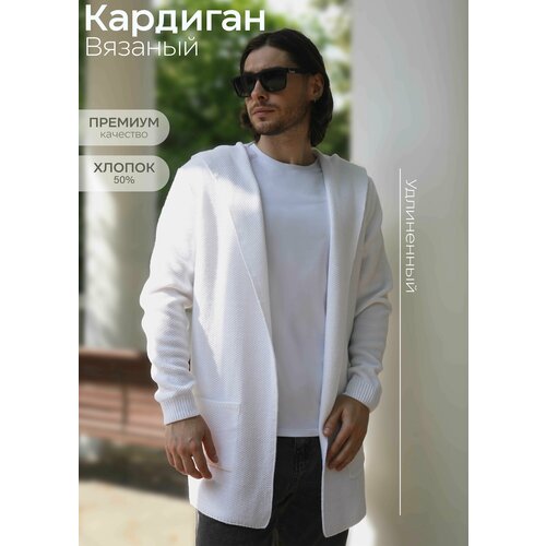 фото Кардиган king plaid, размер 44-46(m), , белый,