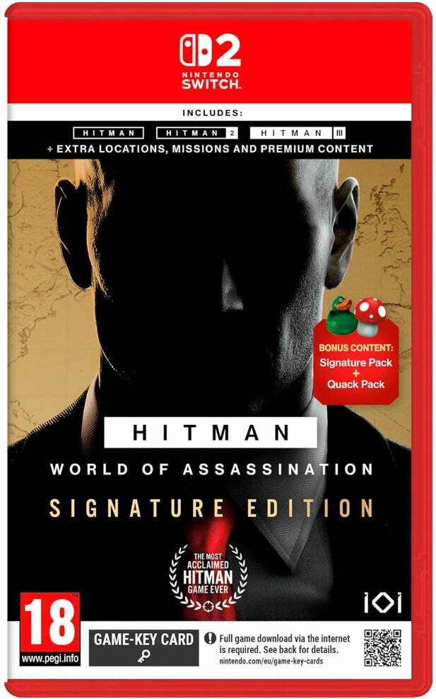Игра Hitman World Of Assassination для Nintendo Switch 2 (картридж, русские субтитры)