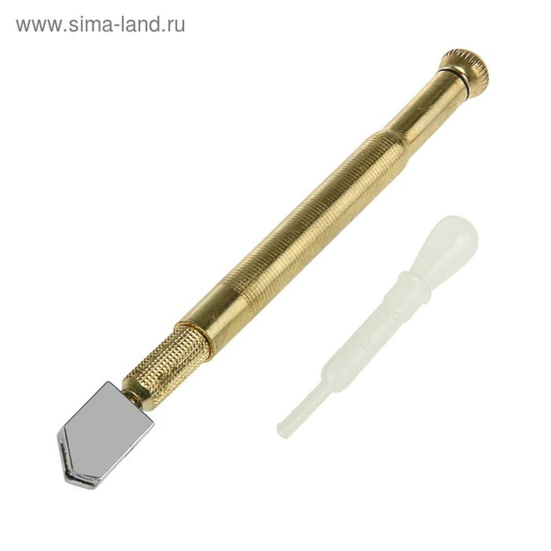 Стеклорез тундра масляный металлическая рукоятка 1 режущий элемент