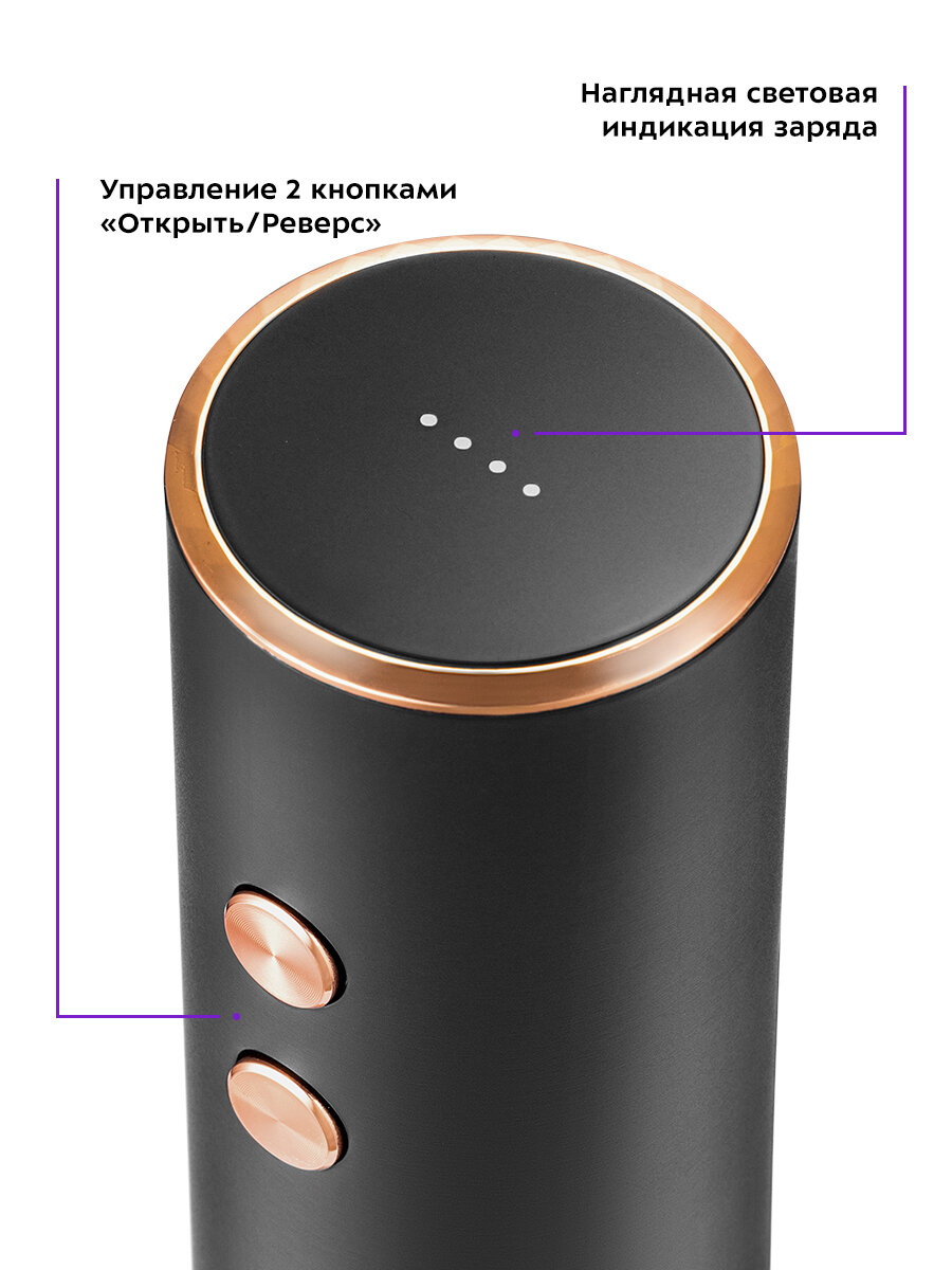 Электрический штопор Kitfort КТ-4039 — фото 1