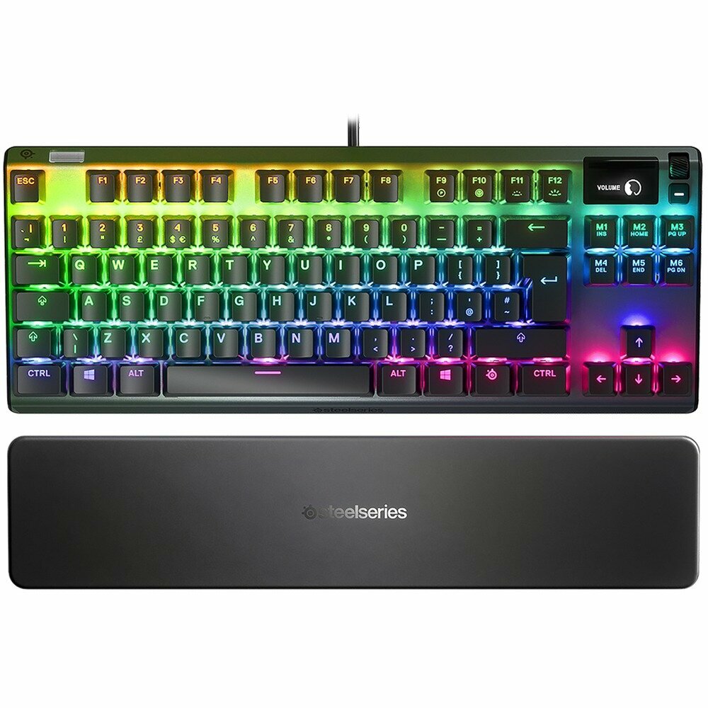 Клавиатура игровая SteelSeries Apex 7 TKL Red Switch Черный (SS64758) Русская раскладка