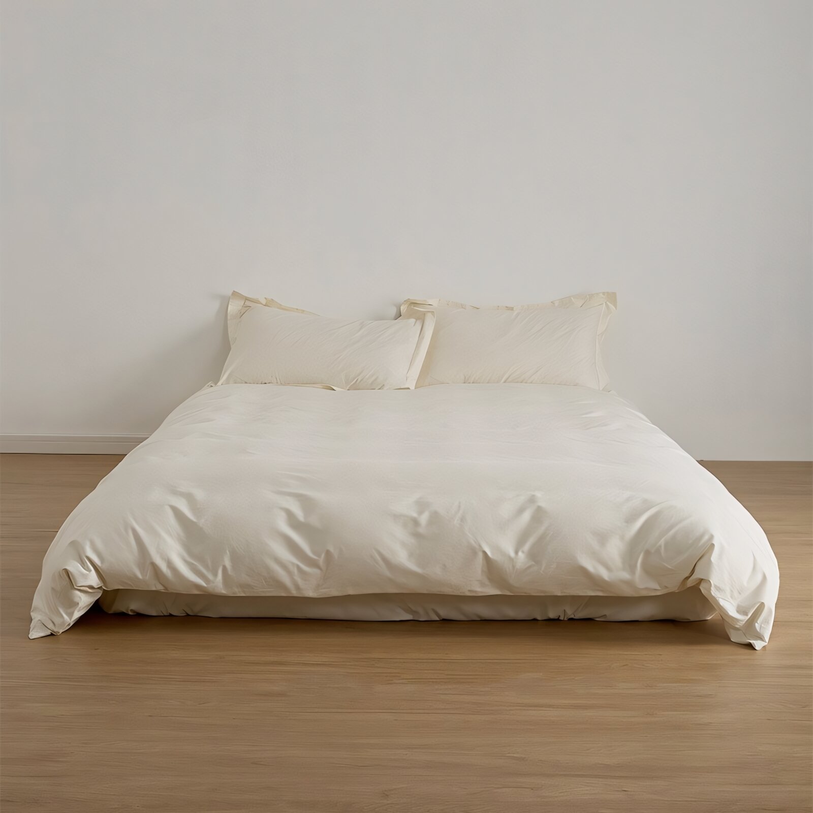 Всесезонное стеганое одеяло из хлопка размер 150 х 200 см цвет кремовый