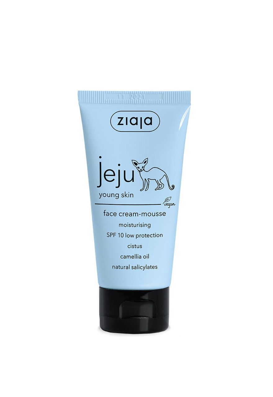 JEJU крем-мусс для лица, с низким уровнем защиты SPF 10, 50 мл
