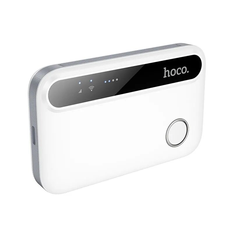 Портативный WiFi Роутер HOCO HI41 4G, универсальный, белый HOCO — фото 1
