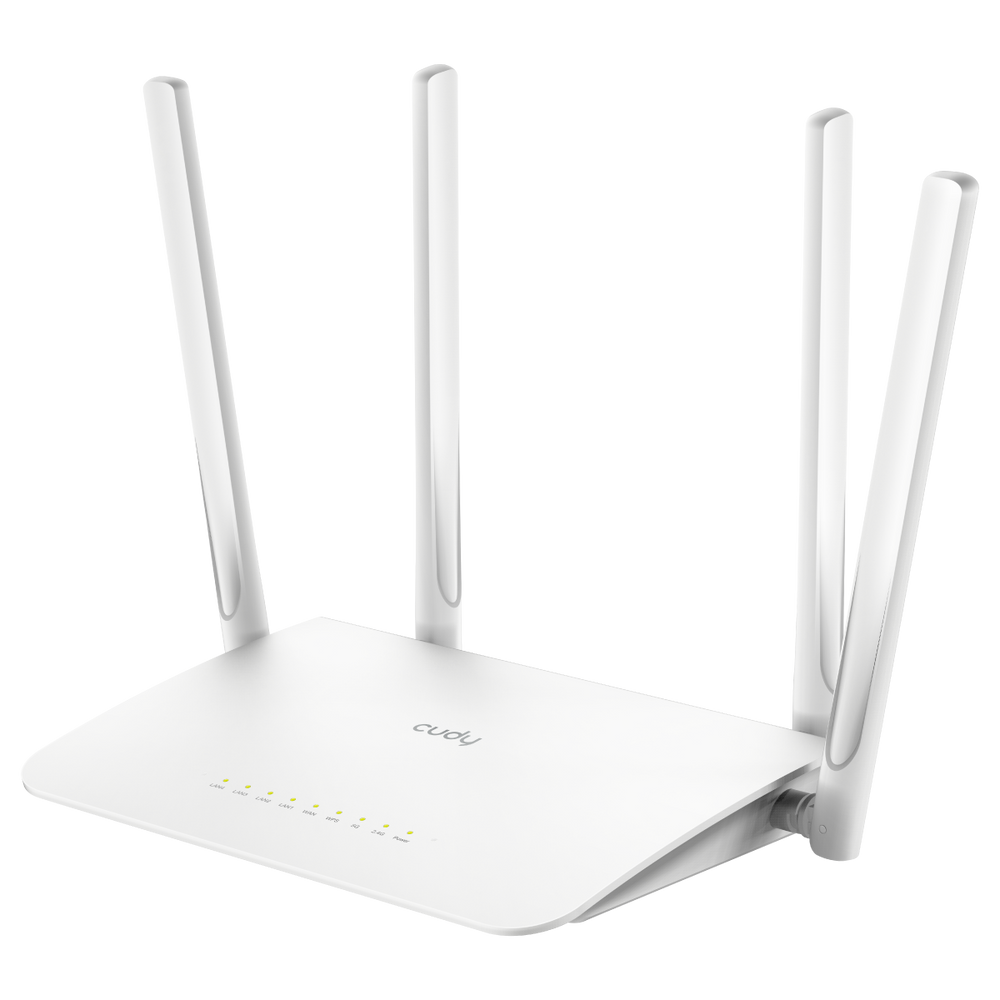 Маршрутизатор CUDY AC1200 Gigabit Wi-Fi Mesh Router Dual Band, Chipset MediaTek, 5 × 10/100/1000Mbps.