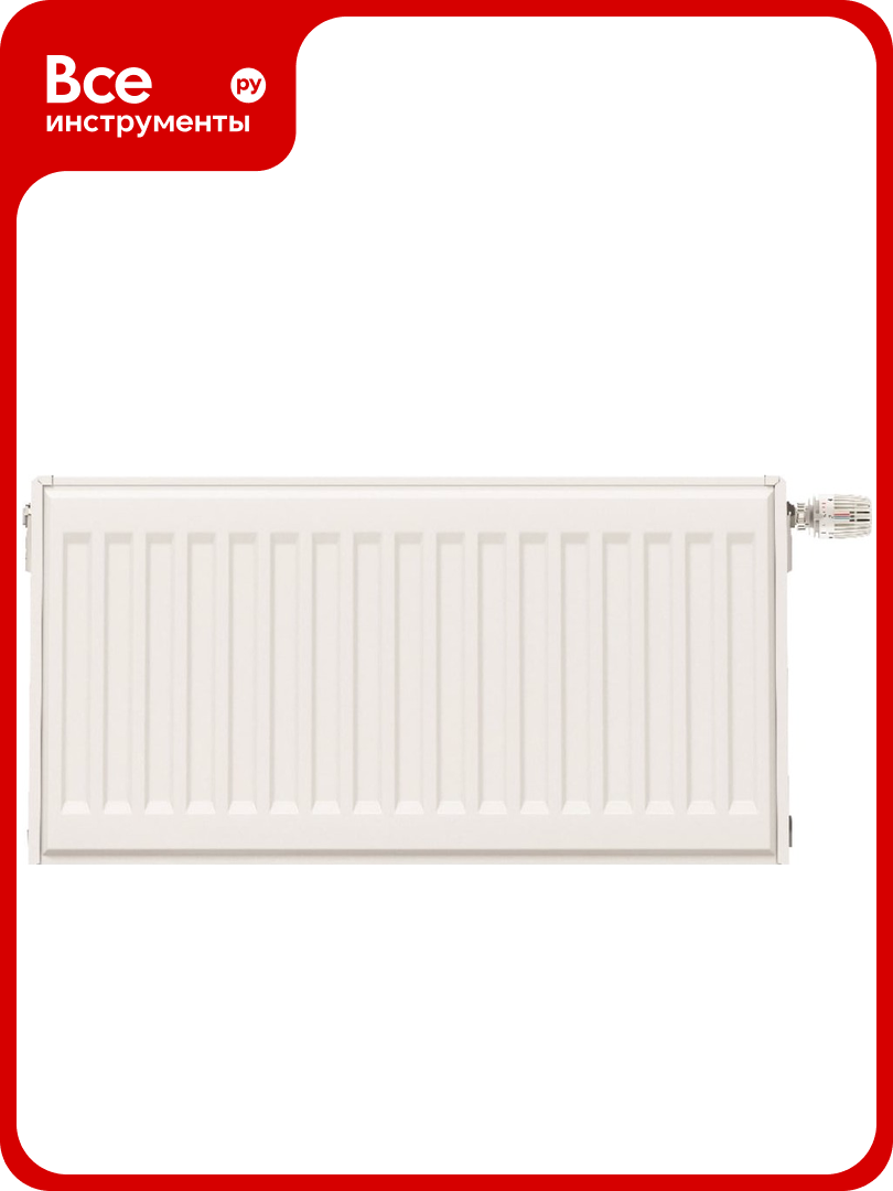 Радиатор ELSEN ERV 22 100х300х1000 RAL 9016 белый ERV220310