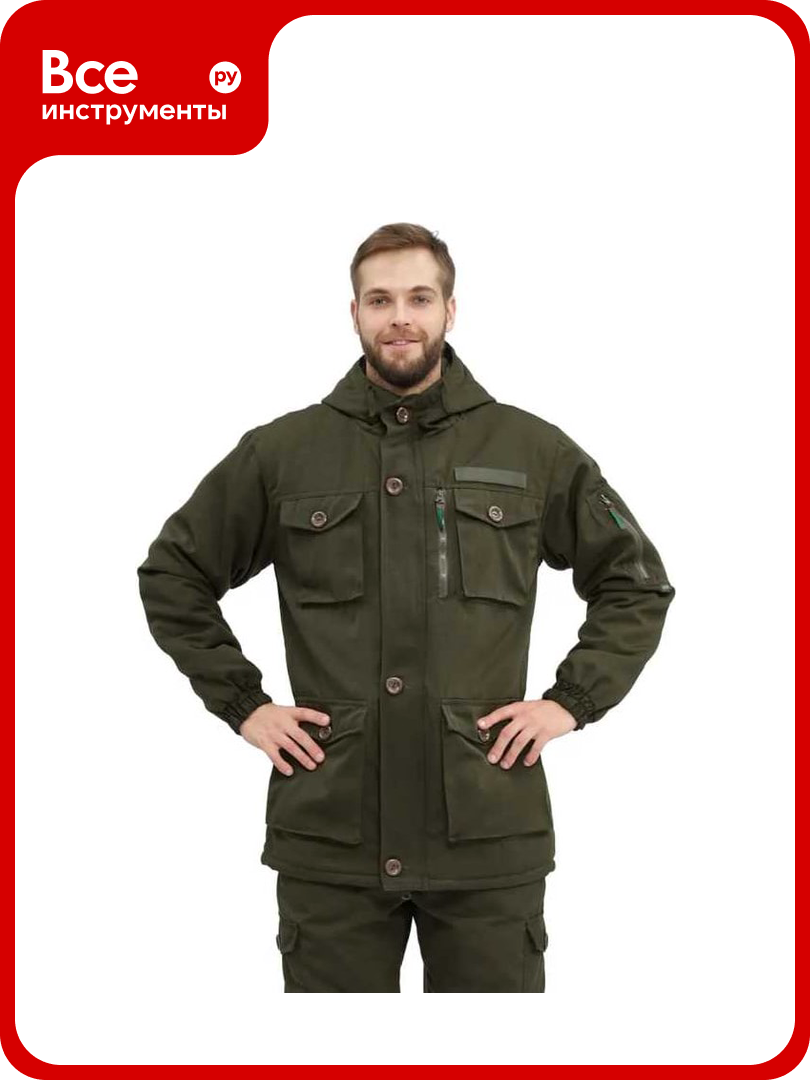 Костюм куртка/брюки URSUS сумрак цвет: хаки ткань Рип-Стоп 44-46 170-176 КОС407-ХАКИ/44-46 170-176