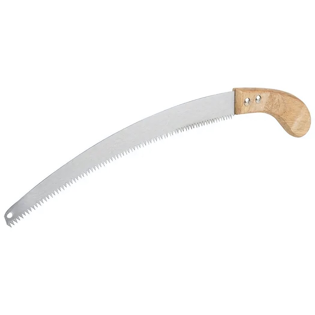 Ножовка садовая Park PK0017 для обрезки деревьев 300 мм деревянная рукоятка