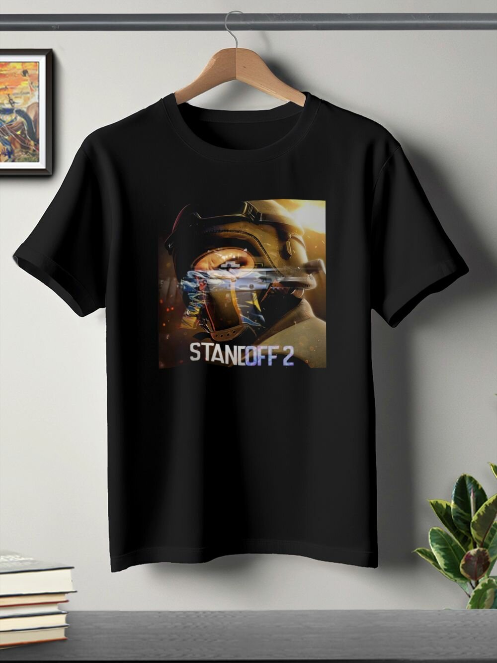 Футболка спортивная, размер 5XL, черный