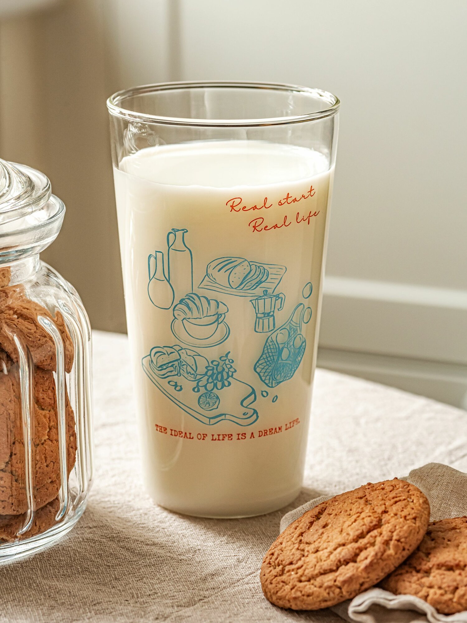 Стакан стеклянный 440 мл в подарочной упаковке