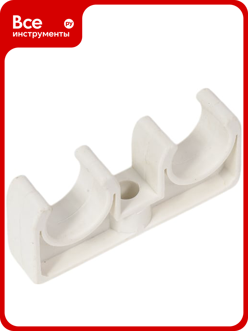 Крепеж РВК D20 030302 для ПП труб двойной надежное крепление простота установки