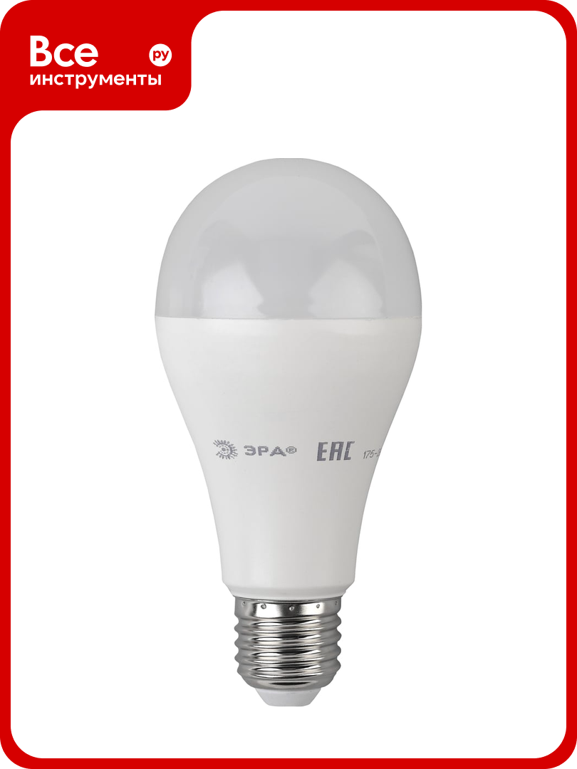 Светодиодная лампа ЭРА LED A65-19W-860-E27 Б0031704