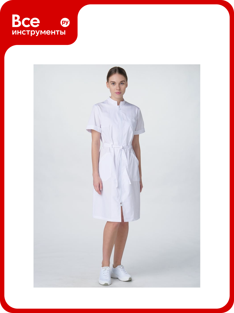 Женский халат Факел Сансара-005 MedLine белый размер 52-54 рост 170-176 87480646.008