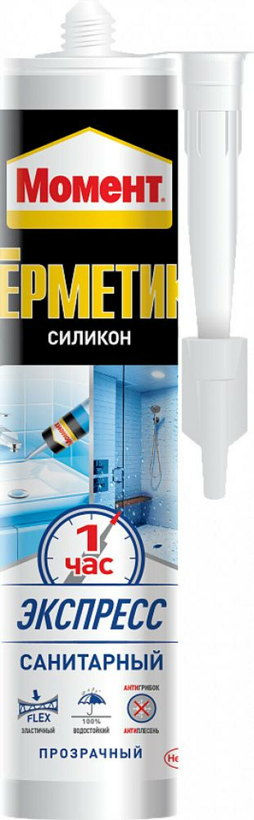 Герметик Момент универсальный прозрачный для внутренних работ