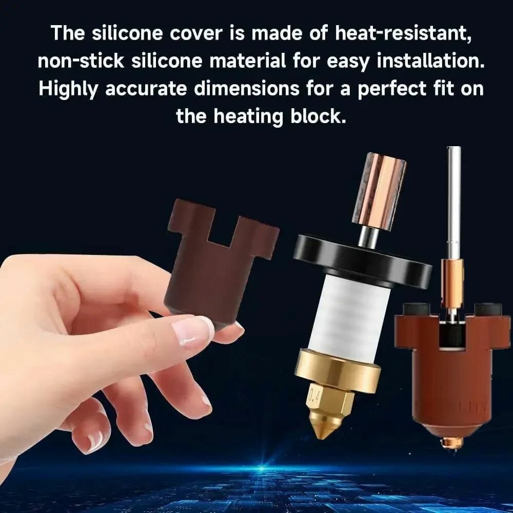 Силиконовые чехлы для Creality K1C/K1 Max/Ender 3 V3 Brown 5pcs — фото 1