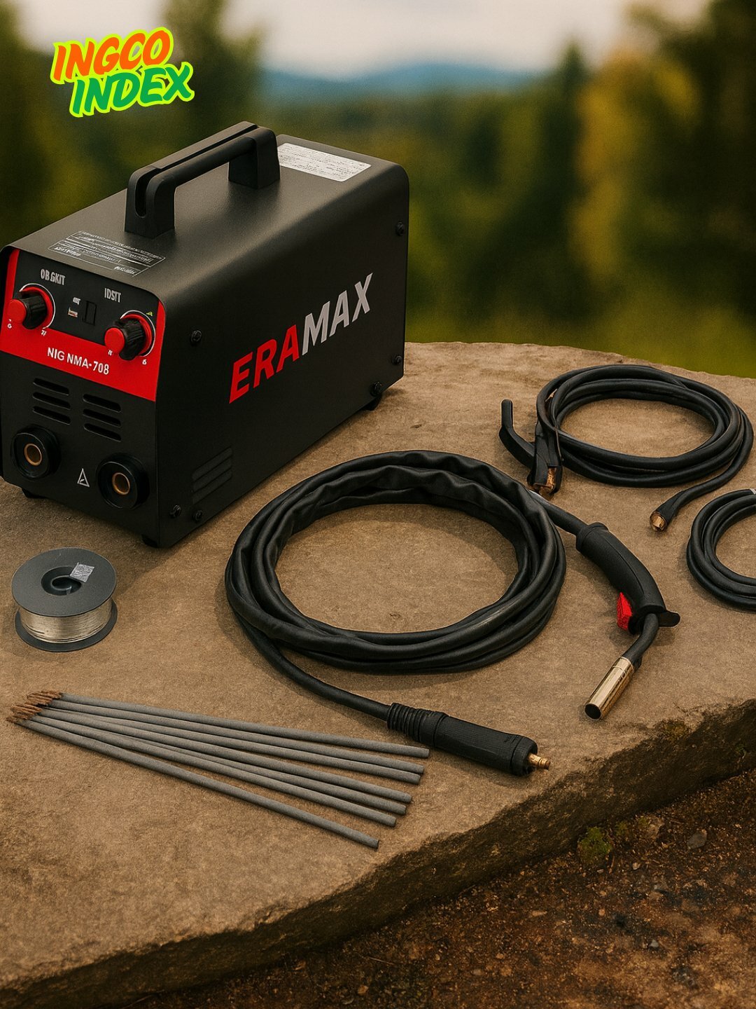 ERAMAX MIG-275B Flux Cored + MMA сварочный аппарат, 2 в 1, 275А, с электродами и проволокой