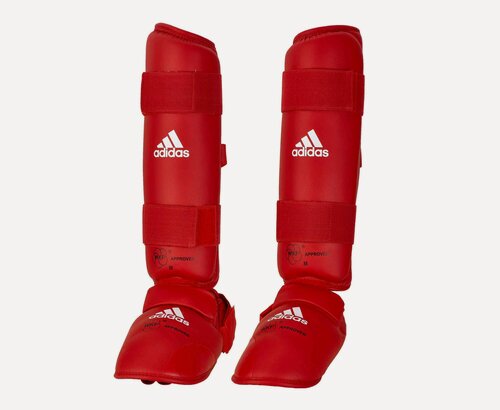Изображение товара Защита голени и стопы WKF Shin & Removable Foot красная (размер S)