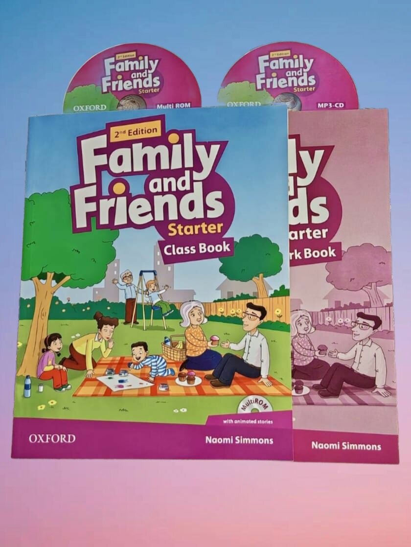 Family and Friends Starter 2nd Edition (Полный комплект: Учебник + рабочая тетрадь + диски)