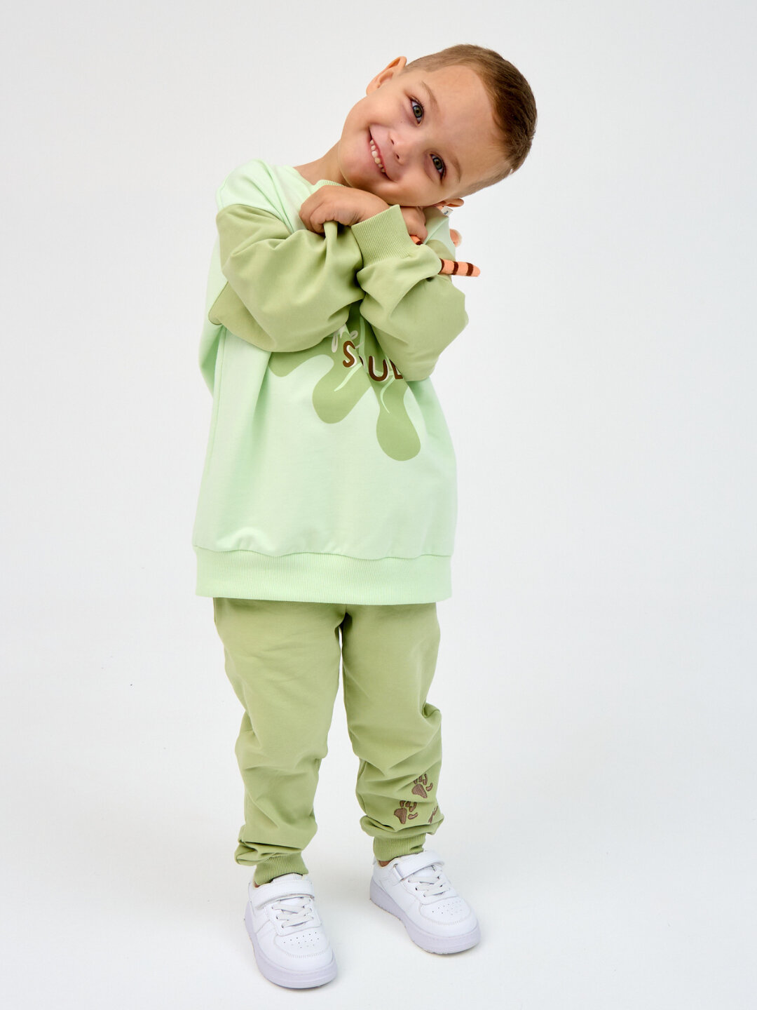 Толстовка neo, размер 110, зеленый — фото 1