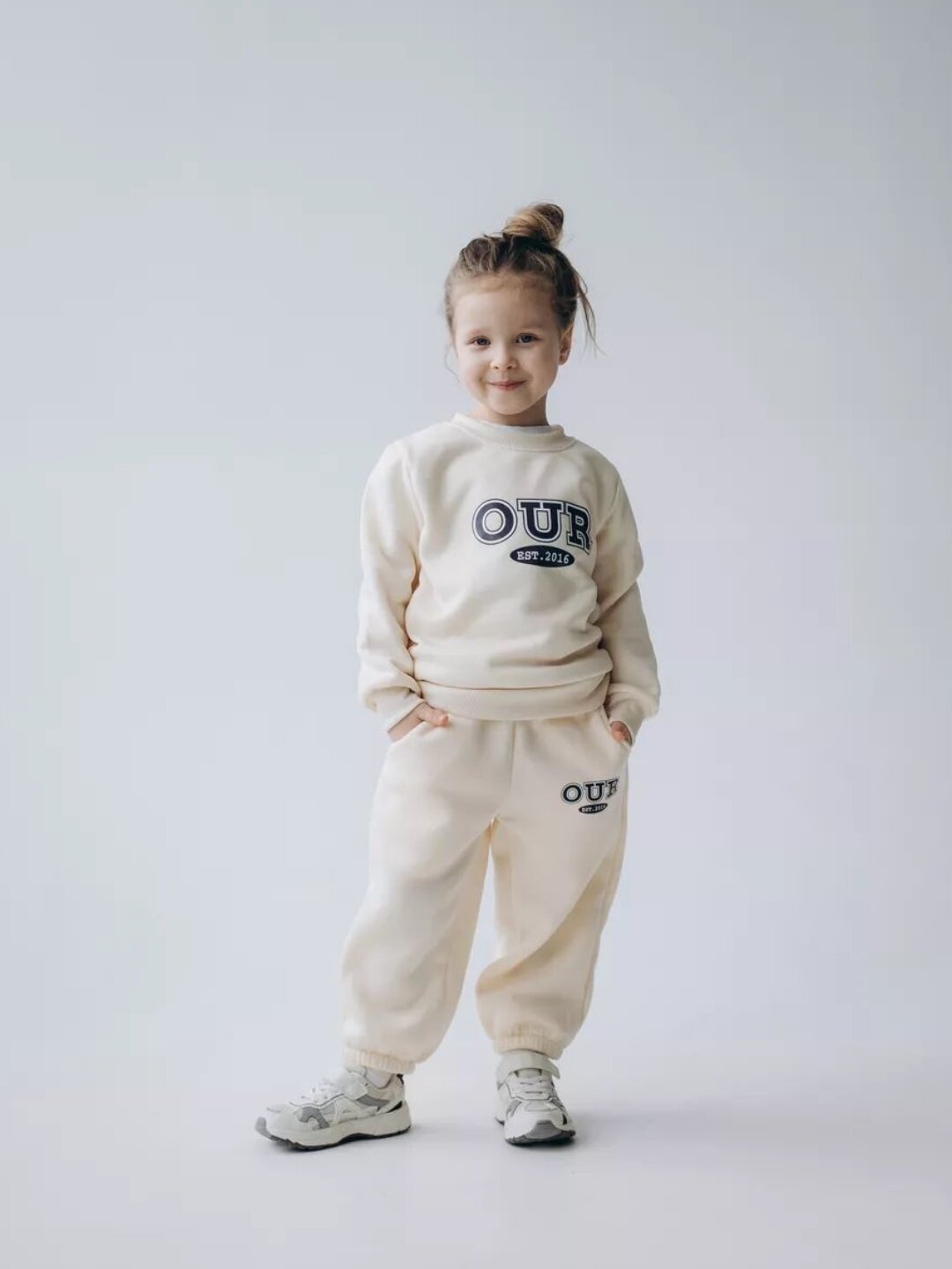 Комплект одежды , размер 90, молочный — фото 1