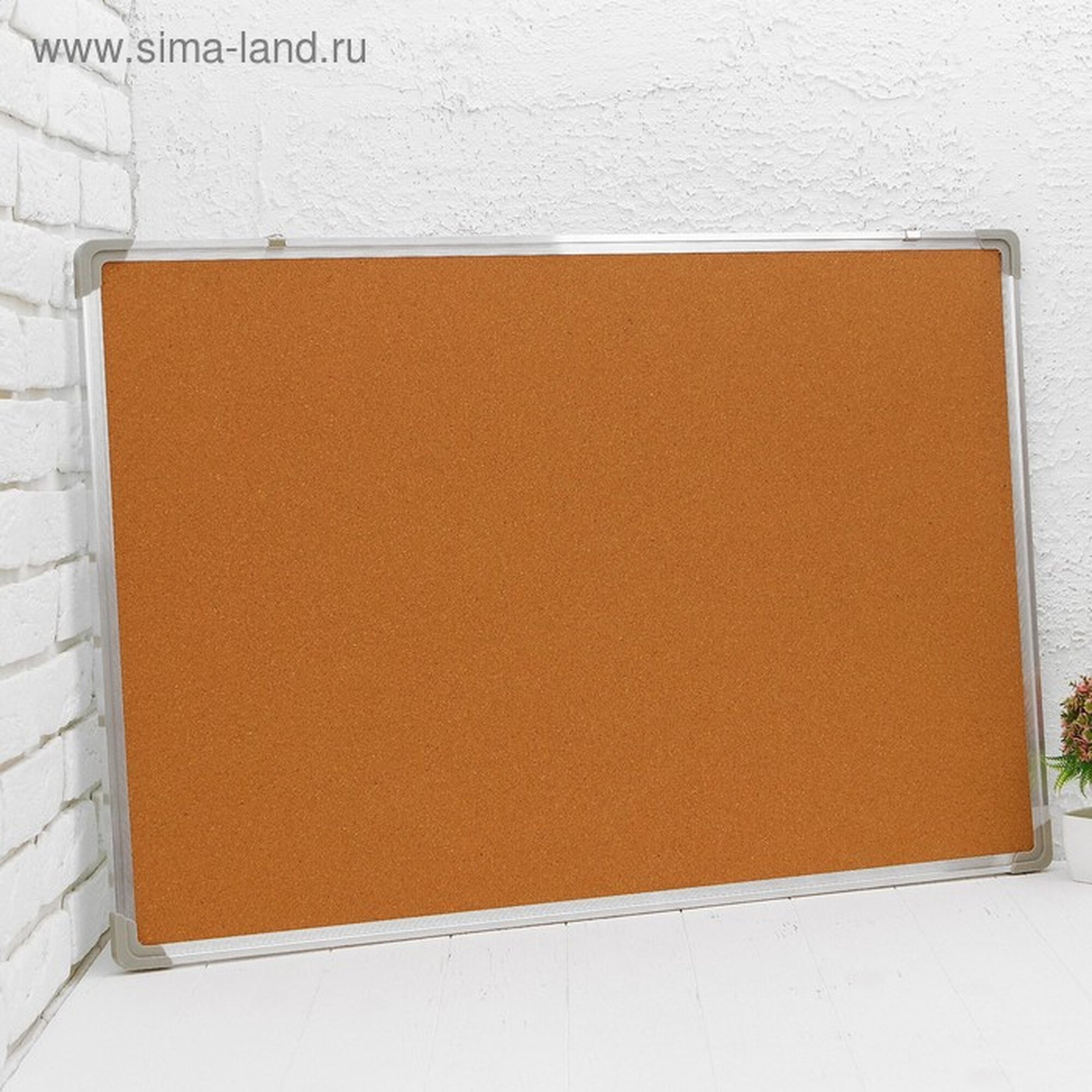 Доска двусторонняя пробковая и магнитно-маркерная 90 × 60 см