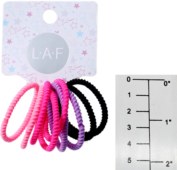 Набор резинок LAF для волос, эластичные и текстильные, 9 штук — фото 1