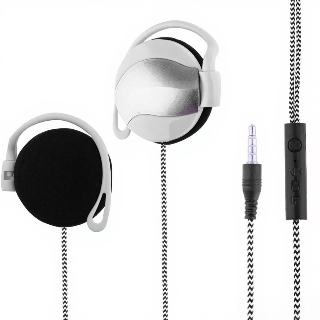 Наушники LS-Q140P Sport 3.5mm накладные с микрофоном и регулировкой по проводу для телефона цвет черный/белый/серебристый/синий/красный (выбор) сопротивление 16Ом чувствительность 123±3дБ диапазон частот 20-2000Гц длина провода 120см коэффициент