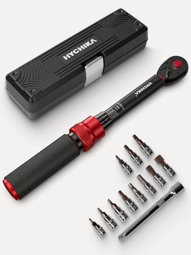 Изображение товара Динаметрический ключ 1/4" 25Нм щелчковый 13 шт. с кейсом HYCHIKA