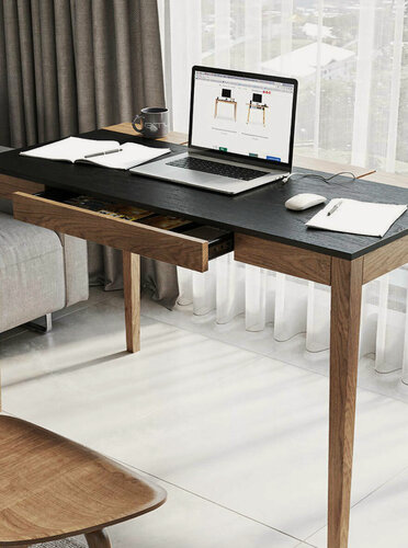 Изображение товара Стол с ящиком 100х60 см и кабель-менеджментом, IMIR PRO 2.0 standart