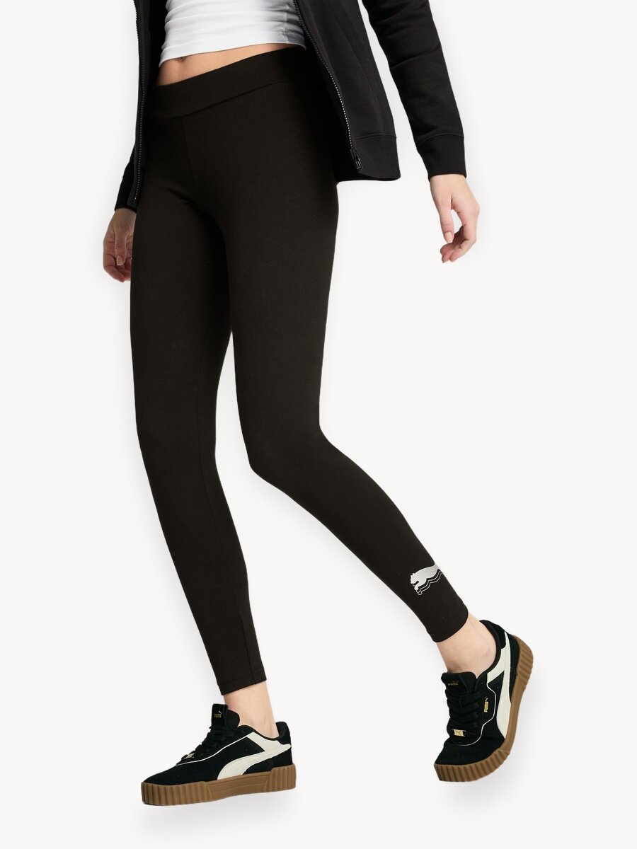 Легинсы PUMA Essential Metallic, размер M, черный